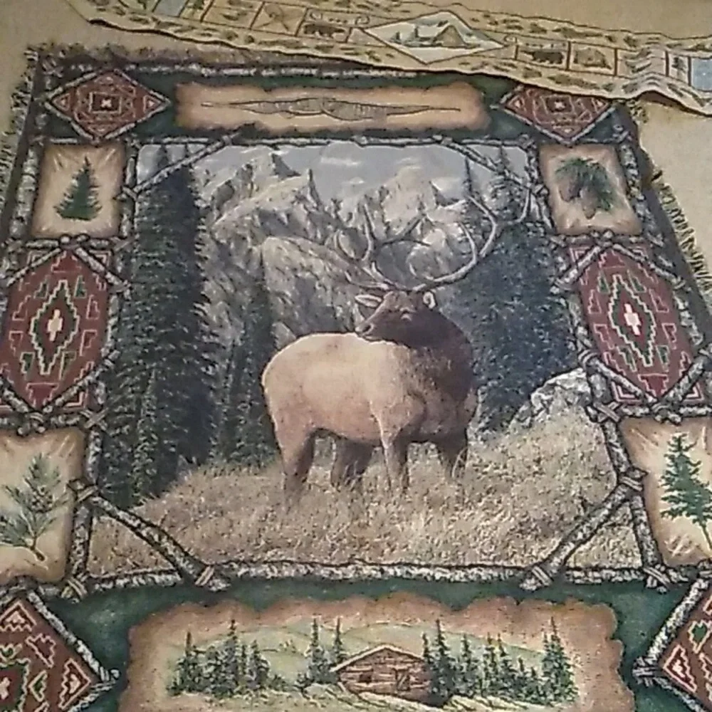 🫎 Elk Tapestry Blanket Wall Hanging EPLC